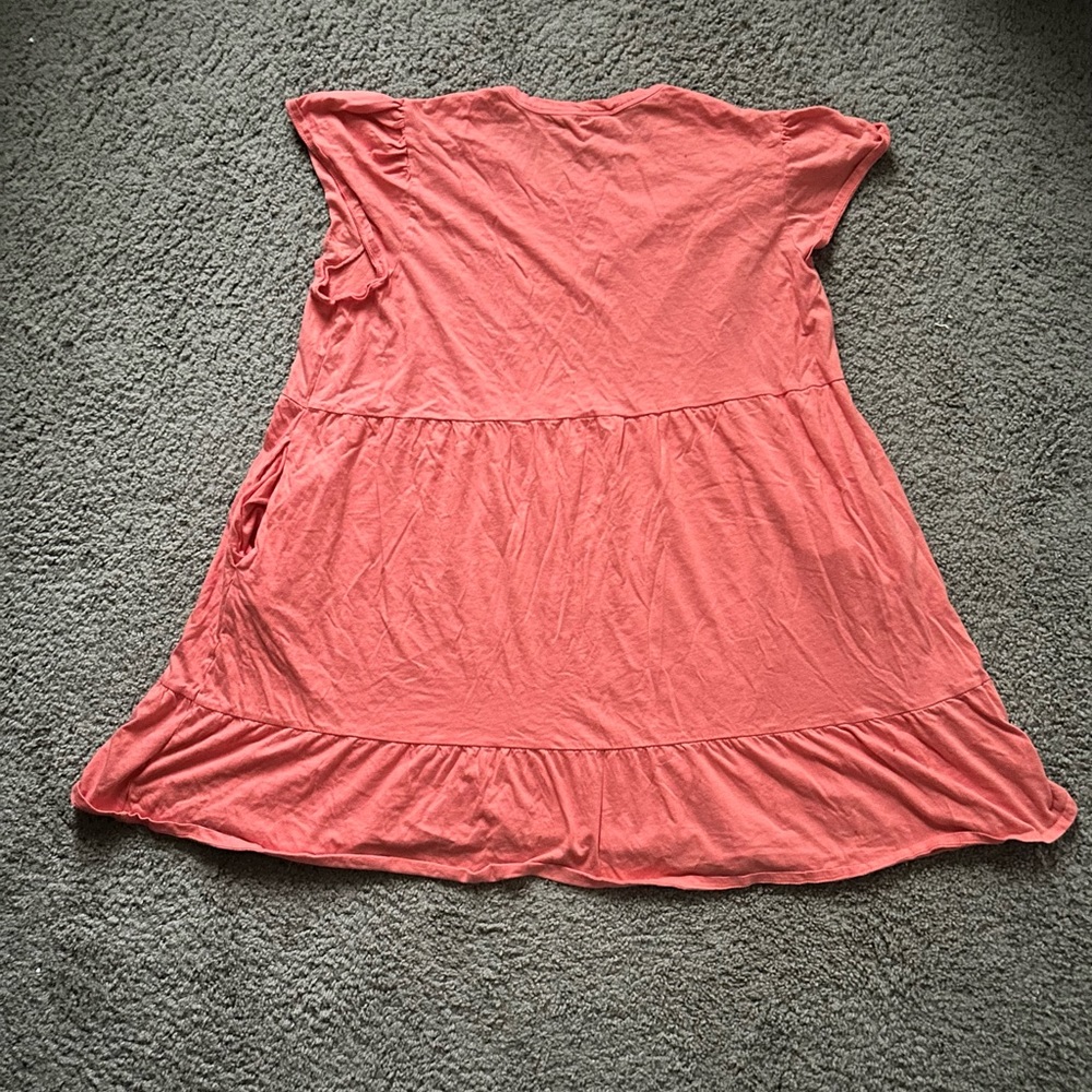 Peach Ruffled Dress - Picture 2 of 2